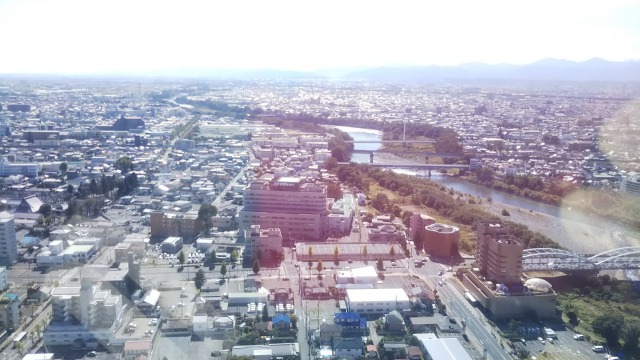 群馬県庁32階からの光景