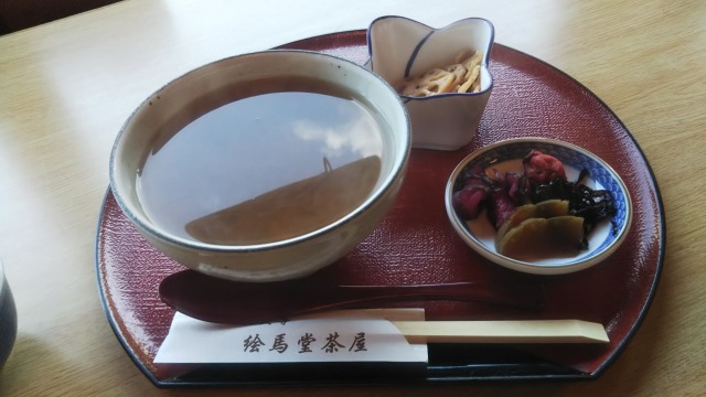 東大寺絵馬堂茶屋の茶粥