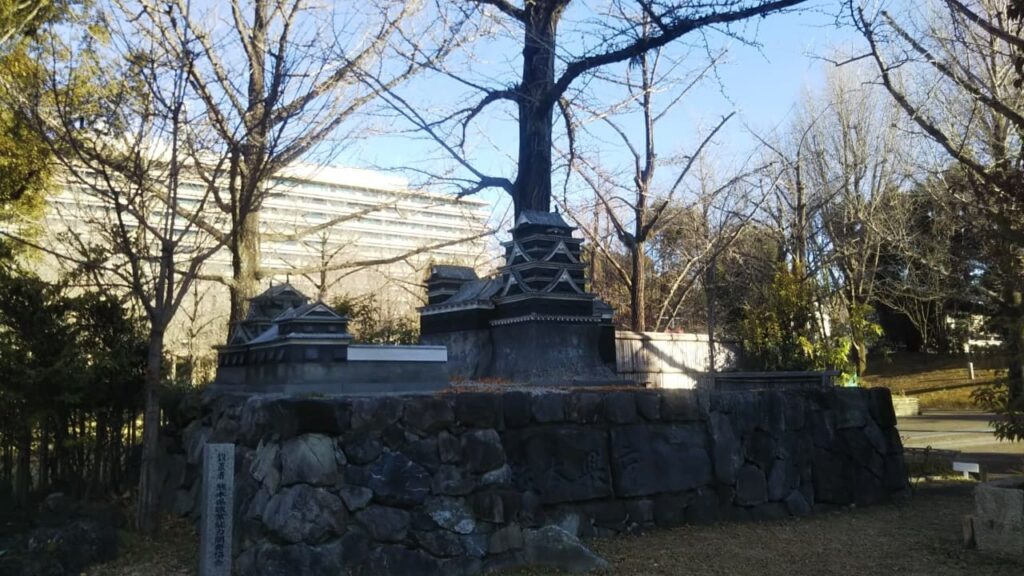 熊本県庁の熊本城(銀杏城)模型
