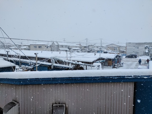 雪の盛岡神子田朝市