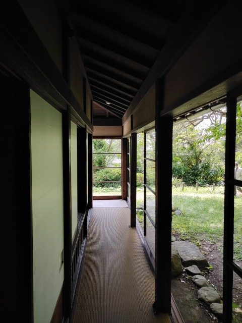 鎌倉市川喜多映画記念館の旧和辻哲郎邸の内観