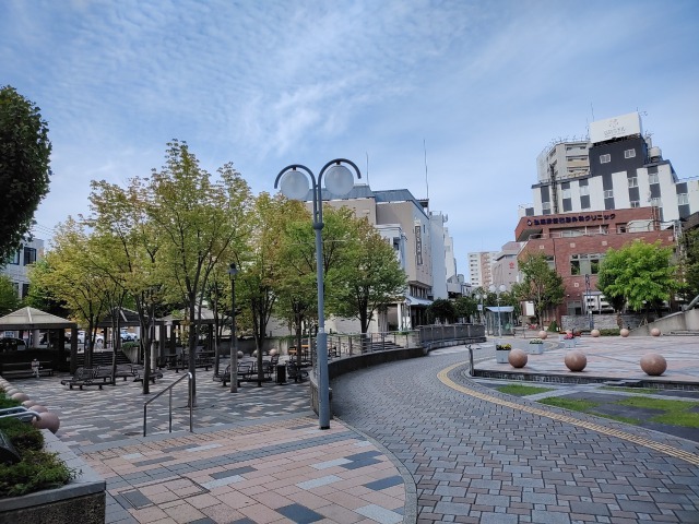 弘前駅前の風景