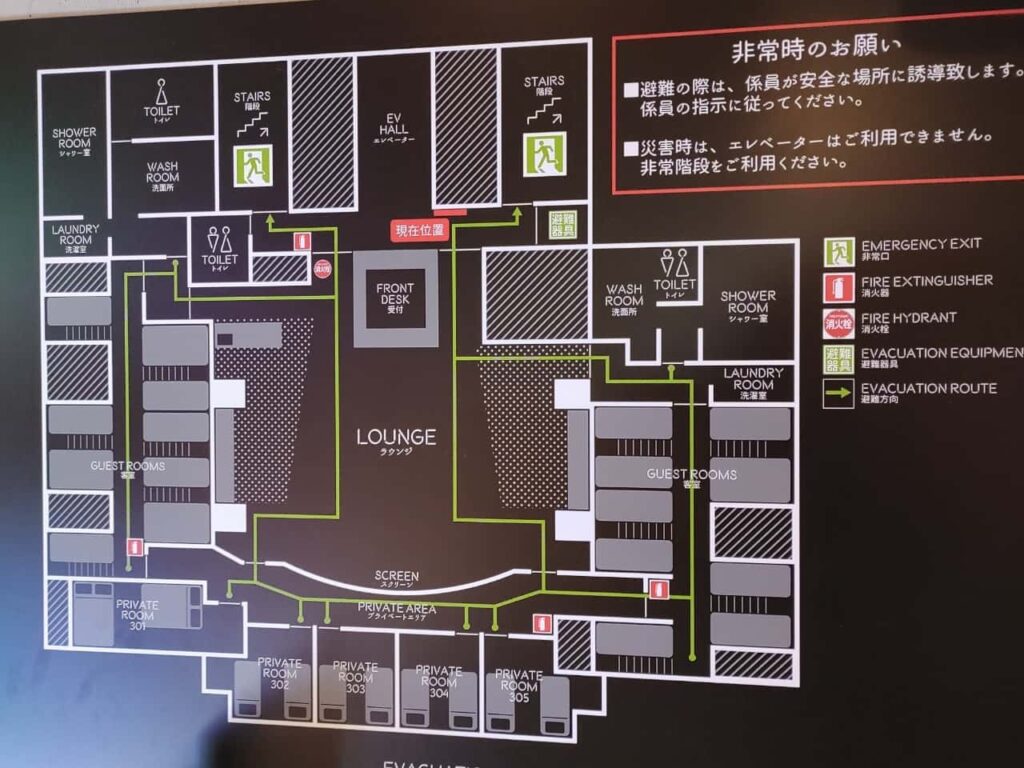 シアテル札幌のマップ