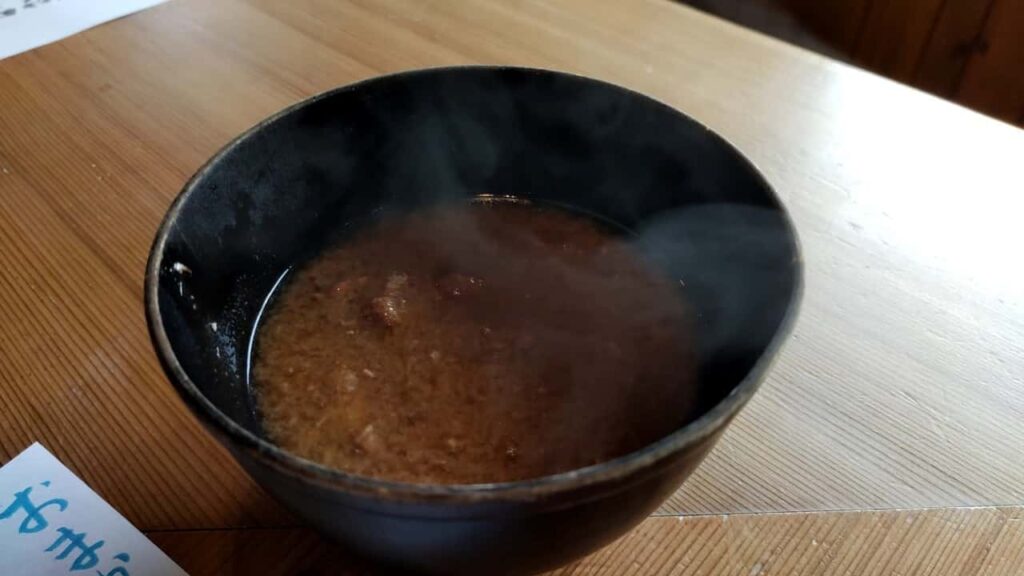﨑津の寿司屋海月のランチ（お味噌汁）
