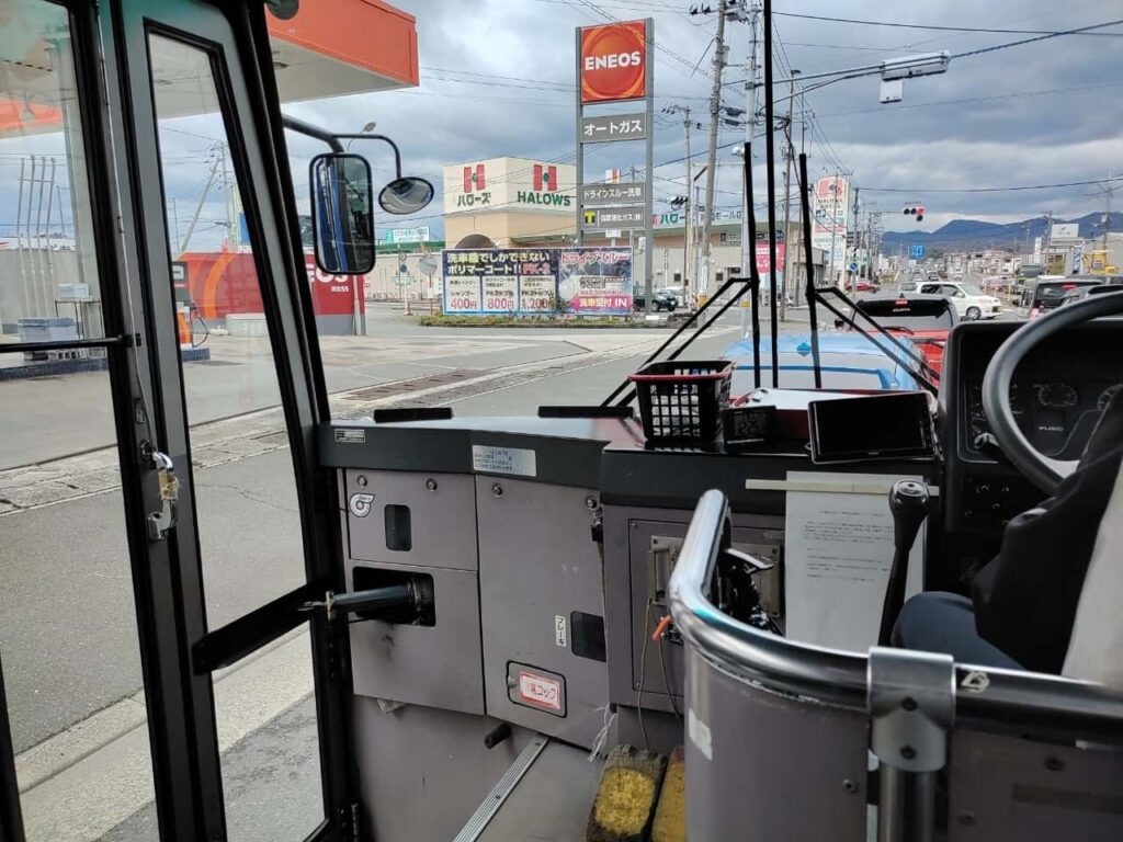 福山エーガル８シネマズ行きのバスからの光景