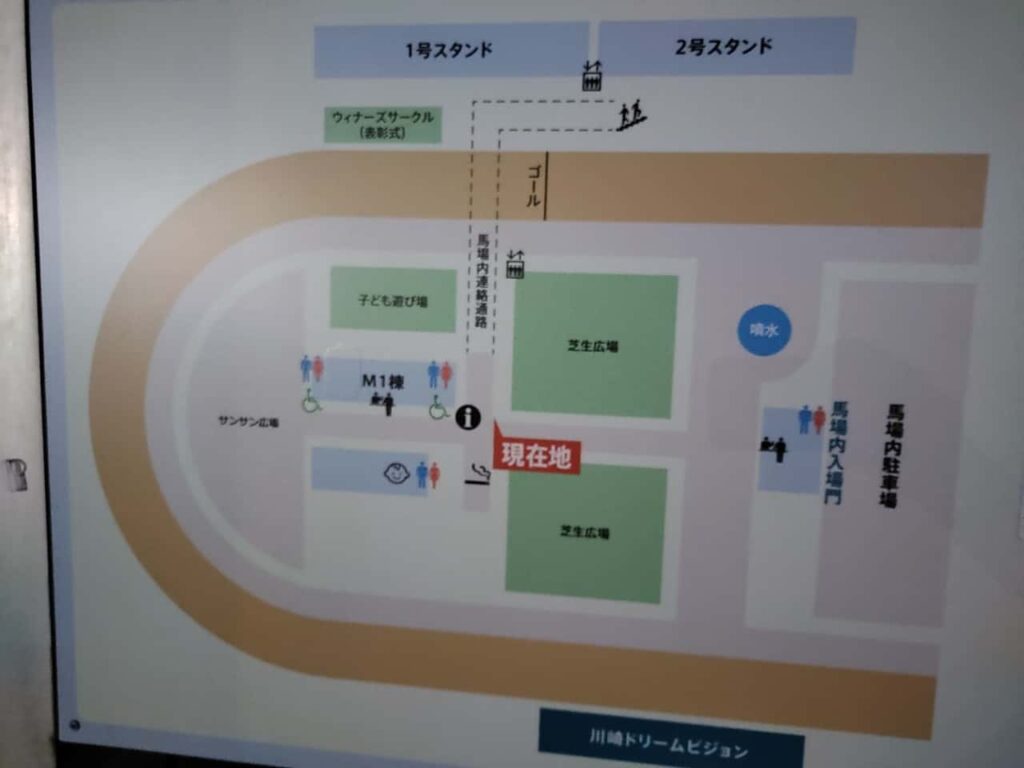 川崎競馬場のマップ