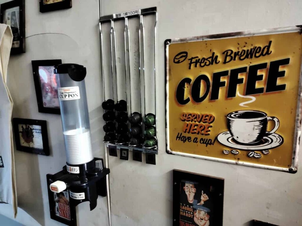 プラネットプラスワンのコーヒー売場